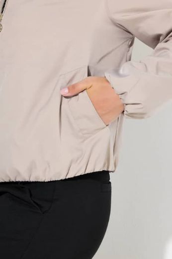 Plus size veliki brojevi Jakna lagana s patentnim zatvaračem za punije