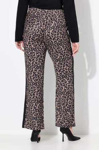 Plus size veliki brojevi Hlače širokih nogavica s leopard uzorkom za punije