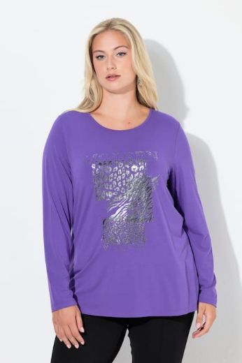 Plus size veliki brojevi Majica dugih rukava okruglog ovratnika za punije