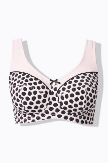 Plus size veliki brojevi Grudnjak bez žice širokih naramenica za punije