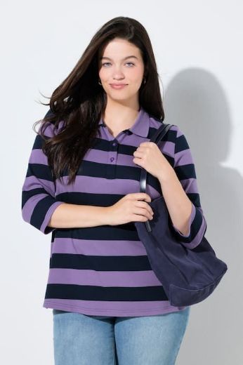 Plus size veliki brojevi Majica Polo 3/4 rukava za punije