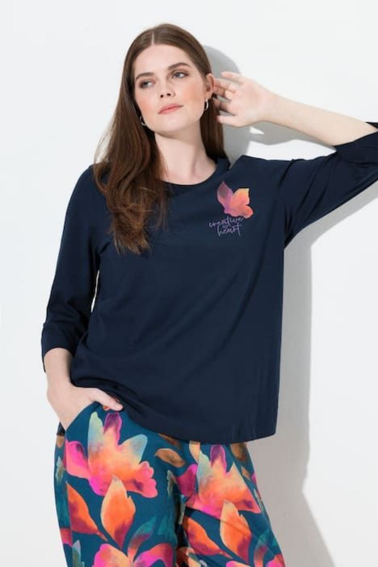 Plus size veliki brojevi Majica 3/4 rukava za punije