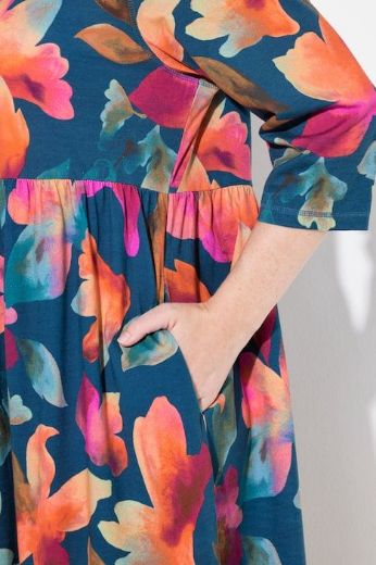 Plus size veliki brojevi Haljina maxi 3/4 rukava za punije