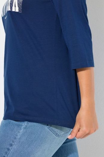 Plus size veliki brojevi Majica 3/4 rukava V ovratnika za punije