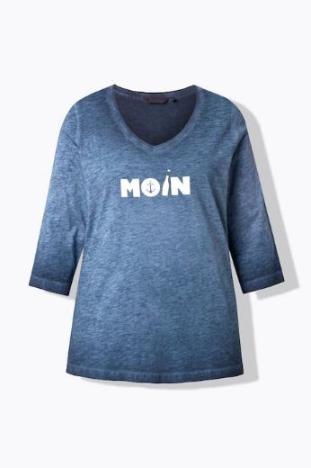 Plus size veliki brojevi Majica 3/4 rukava V ovratnika za punije