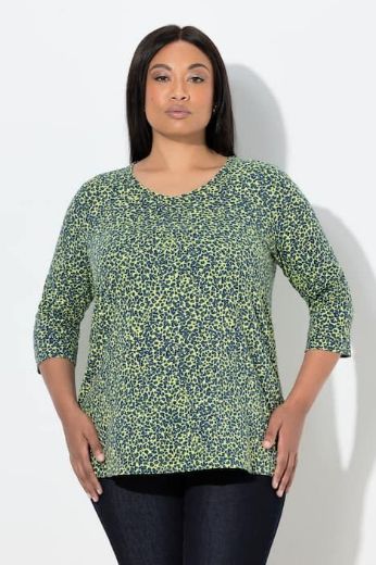 Plus size veliki brojevi Majica 3/4 rukava A kroja za punije