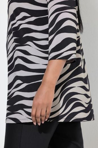 Plus size veliki brojevi Majica 3/4 rukava A kroja za punije