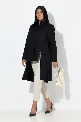 Plus size veliki brojevi Bluza dugih rukava asimetričnog kroja za punije