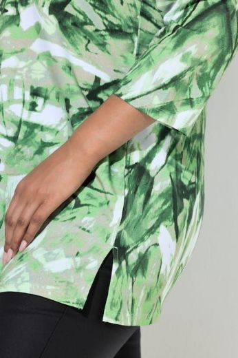 Plus size veliki brojevi Majica 3/4 rukava A kroja za punije