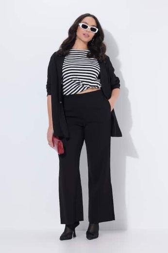 Plus size veliki brojevi Hlače širokih nogavica elastičnog struka za punije