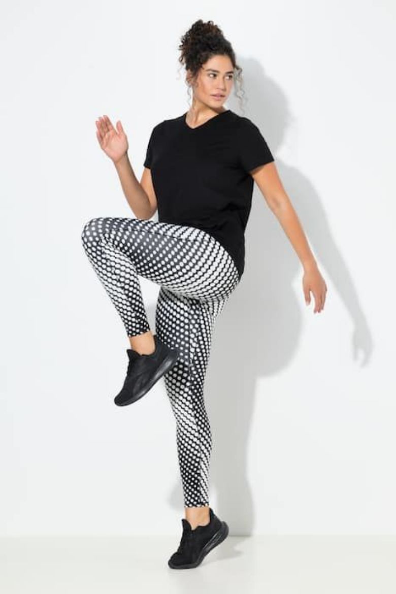 Plus size veliki brojevi Tajice sportske visokog struka za punije