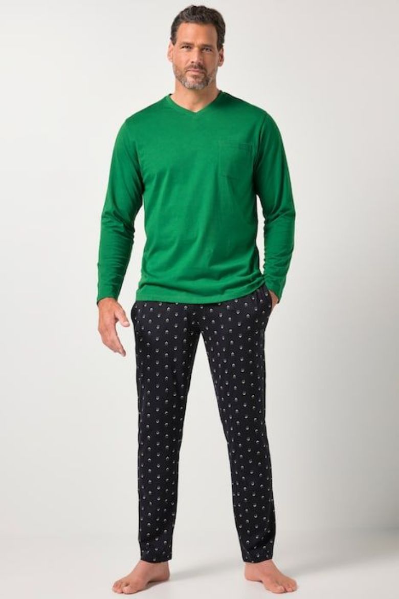 Plus size veliki brojevi Pidžama dugih rukava i dugih nogavica za punije