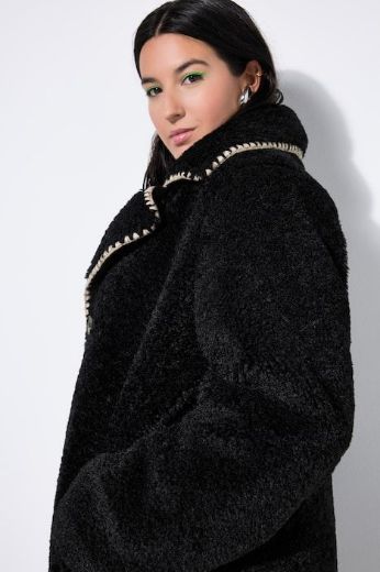 Plus size veliki brojevi Kaput od flisa A kroja za punije