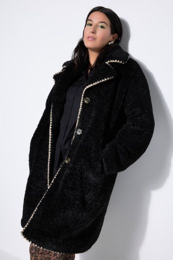 Plus size veliki brojevi Kaput od flisa A kroja za punije