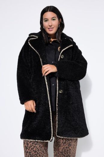 Plus size veliki brojevi Kaput od flisa A kroja za punije