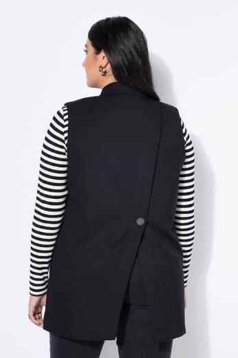 Plus size veliki brojevi Prsluk na kopčanje dužeg kroja za punije