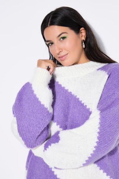 Veliki brojevi Pulover dugih rukava šireg kroja moda za punije