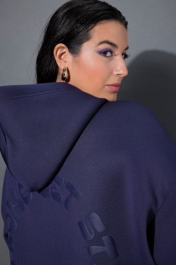 Plus size veliki brojevi Majica dugih rukava s patentnim zatvaračem i kapuljačom za punije