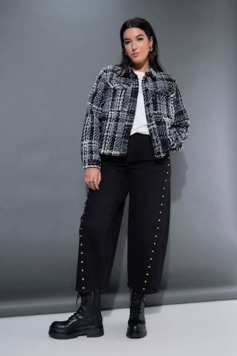 Plus size veliki brojevi Traperice širokih balon nogavica za punije