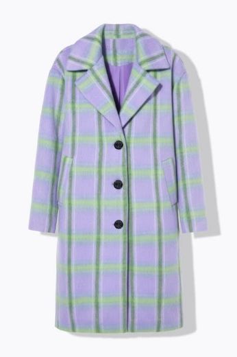 Plus size veliki brojevi Kaput karirani šireg kroja za punije