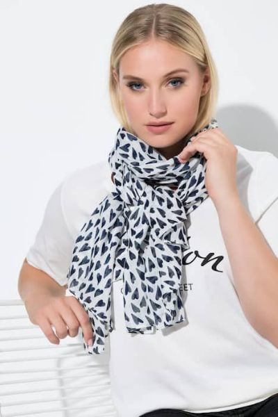 Veliki brojevi Šal s motivom srca moda za punije