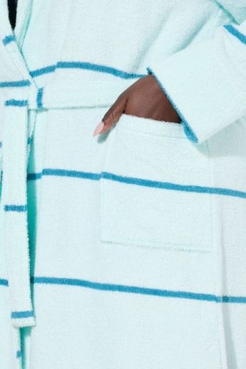 Plus size veliki brojevi Ogrtač na pruge za punije