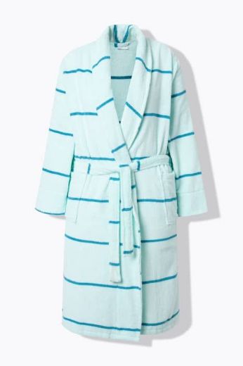 Plus size veliki brojevi Ogrtač na pruge za punije