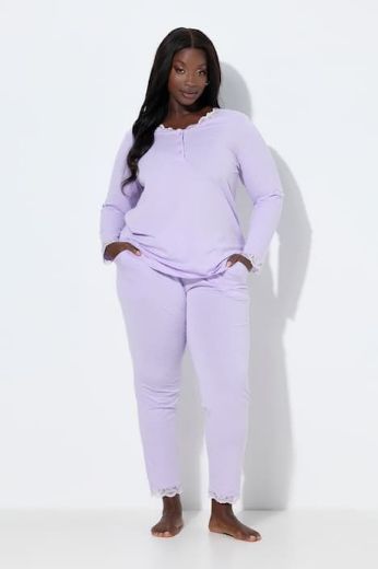 Plus size veliki brojevi Pidžama dugih rukava i dugih nogavica za punije