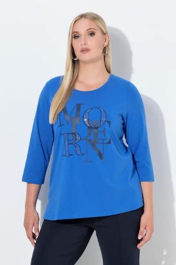 Plus size veliki brojevi Majica 3/4 rukava okruglog ovratnika za punije