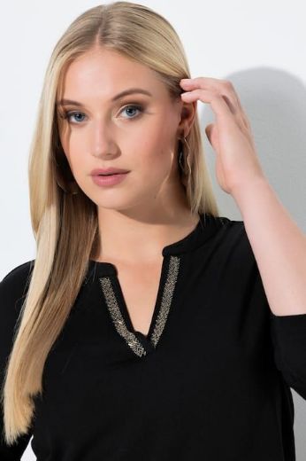 Plus size veliki brojevi Majica 3/4 rukava A kroja za punije