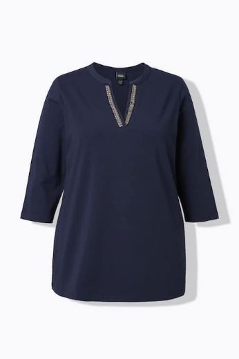 Plus size veliki brojevi Majica 3/4 rukava A kroja za punije