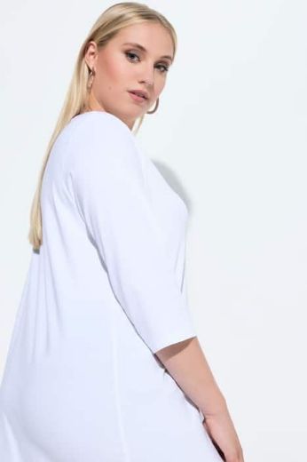 Plus size veliki brojevi Majica 3/4 rukava A kroja za punije