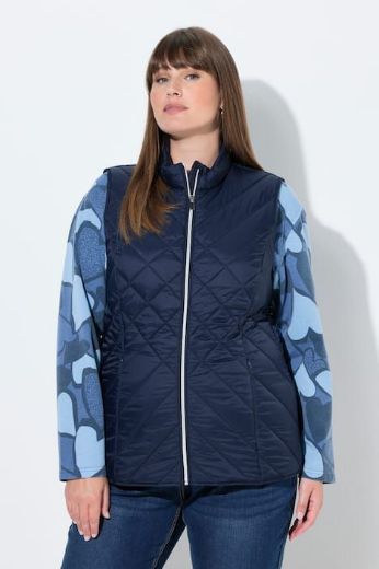 Plus size veliki brojevi Prsluk prošiveni povišenog ovratnika za punije