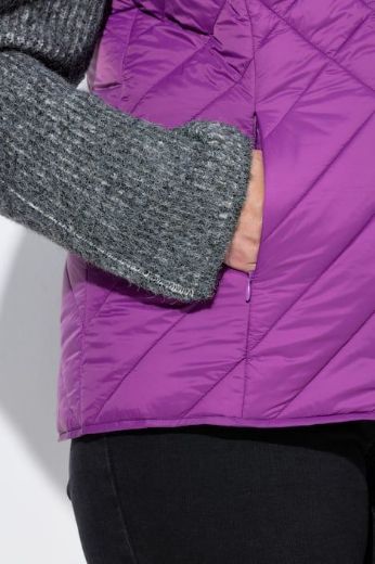 Plus size veliki brojevi Prsluk prošiveni povišenog ovratnika za punije