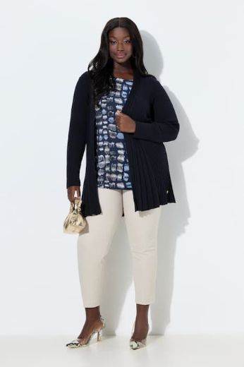 Plus size veliki brojevi Kardigan dugih rukava A kroja za punije