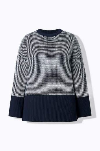 Plus size veliki brojevi Pulover dugih rukava okruglog ovratnika za punije