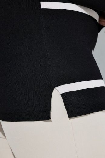 Plus size veliki brojevi Pulover dugih rukava V ovratnika za punije