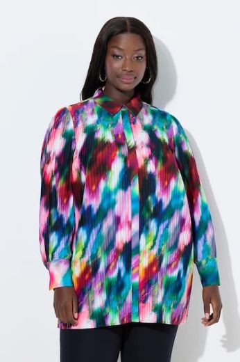 Plus size veliki brojevi Bluza dugih rukava A kroja za punije