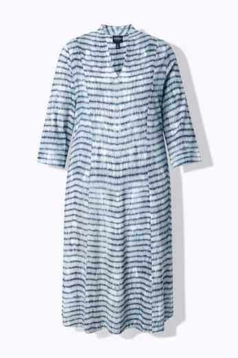 Plus size veliki brojevi Haljina midi 3/4 rukava za punije