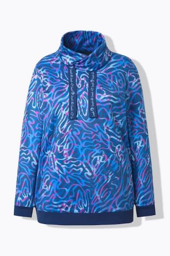 Plus size veliki brojevi Majica dugih rukava povišenog ovratnika za punije