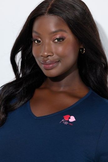 Plus size veliki brojevi Pidžama kratkih rukava i dugih nogavica za punije