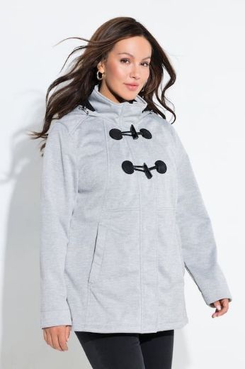 Plus size veliki brojevi Jakna od flisa s odvojivom kapuljačom za punije