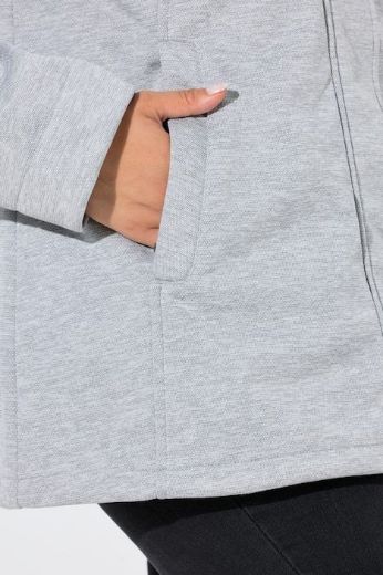 Plus size veliki brojevi Jakna od flisa s odvojivom kapuljačom za punije