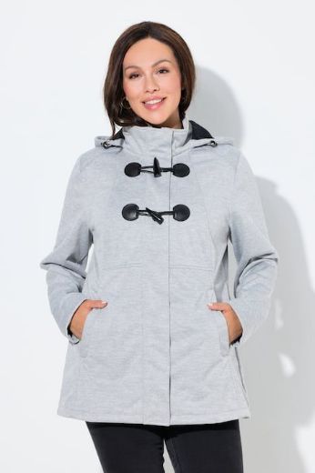 Plus size veliki brojevi Jakna od flisa s odvojivom kapuljačom za punije