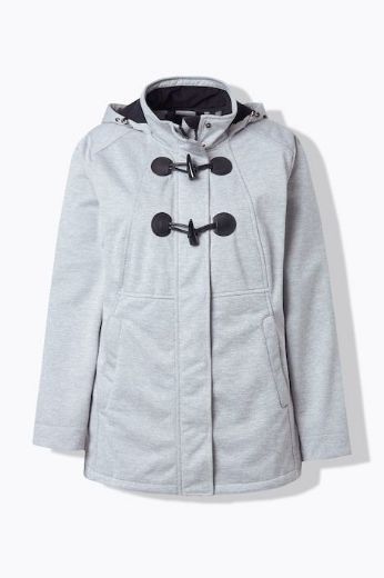 Plus size veliki brojevi Jakna od flisa s odvojivom kapuljačom za punije