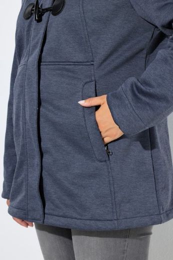 Plus size veliki brojevi Jakna od flisa s odvojivom kapuljačom za punije