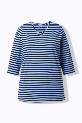 Plus size veliki brojevi Majica 3/4 rukava V ovratnika za punije