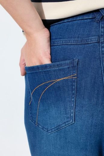 Plus size veliki brojevi Traperice s proširenim nogavicama za punije