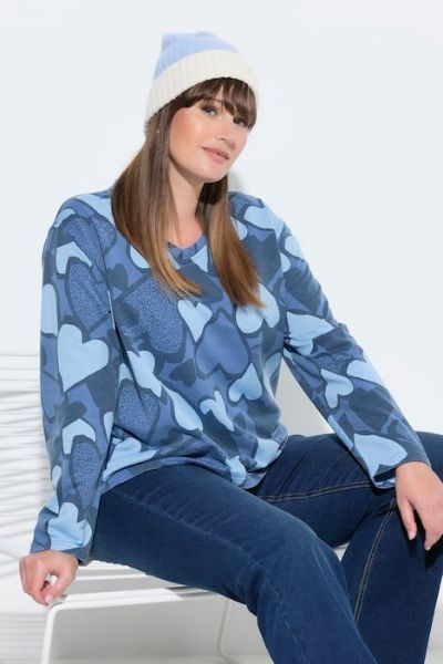 Veliki brojevi Majica dugih rukava V ovratnika moda za punije