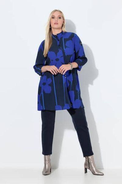 Veliki brojevi Tunika 3/4 rukava A kroja moda za punije